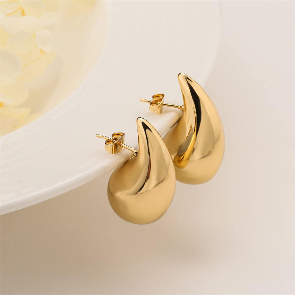 Chunky Dome Drop Earrings For Women