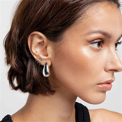 Chunky Dome Drop Earrings For Women