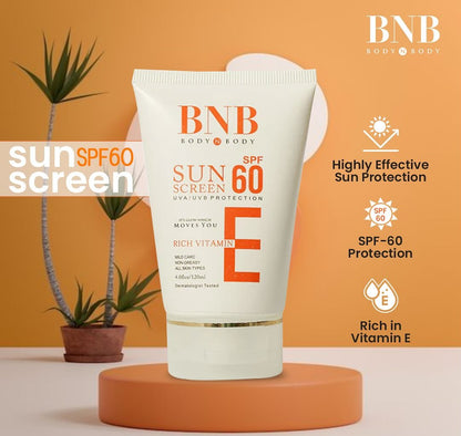 Bnb Sun Screen Spf-60 Vitamin E