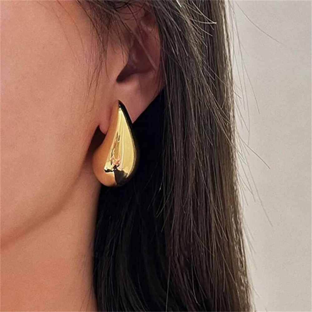 Chunky Dome Drop Earrings For Women