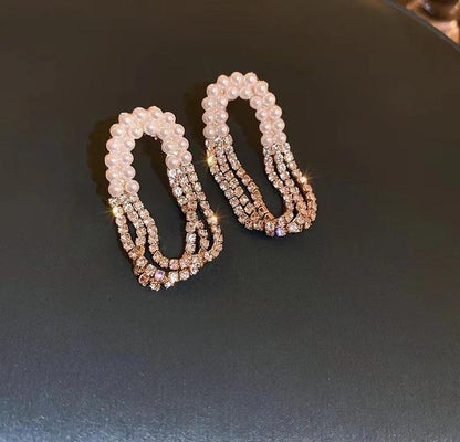 Silver Pearl Earrings